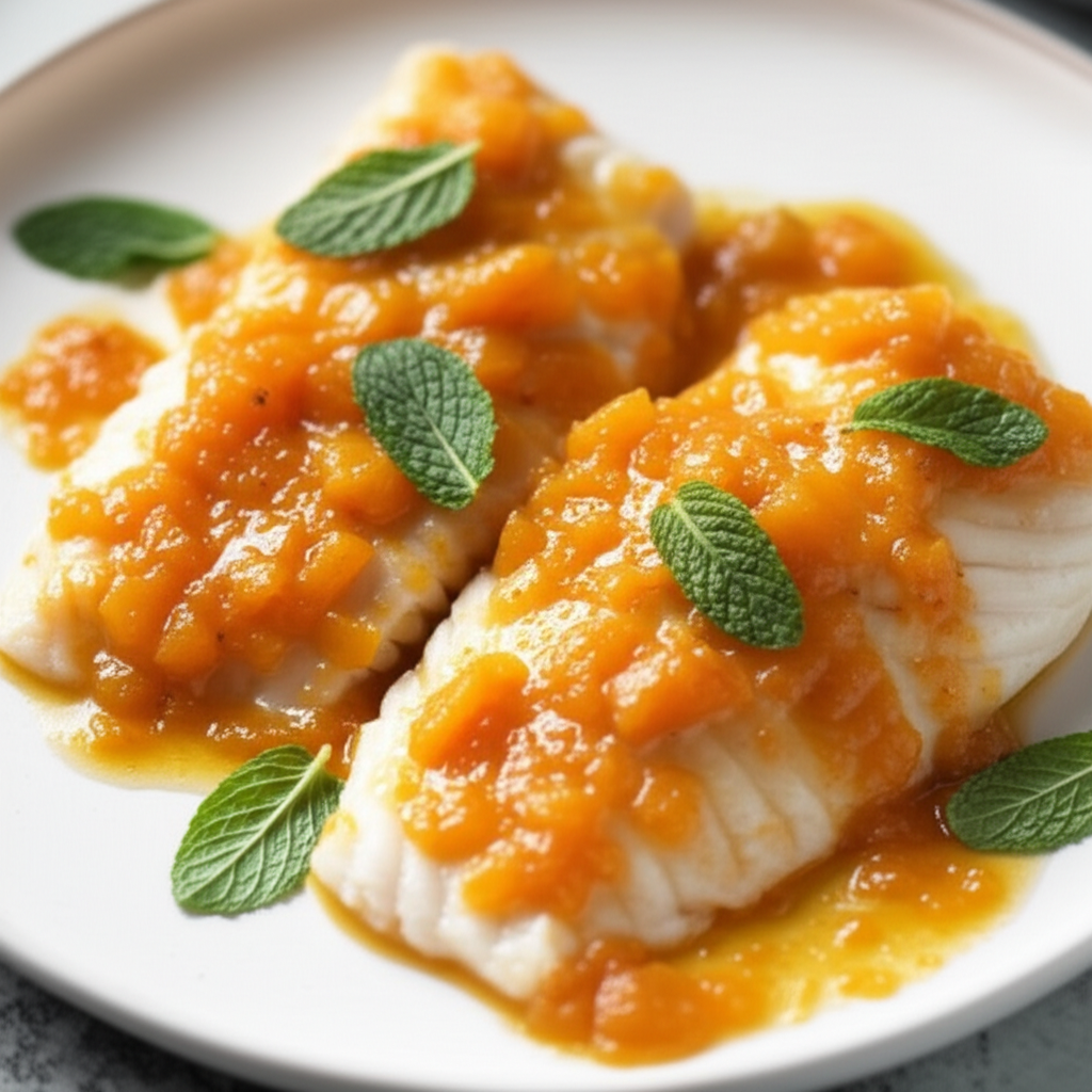 Apricot And Mint Fish