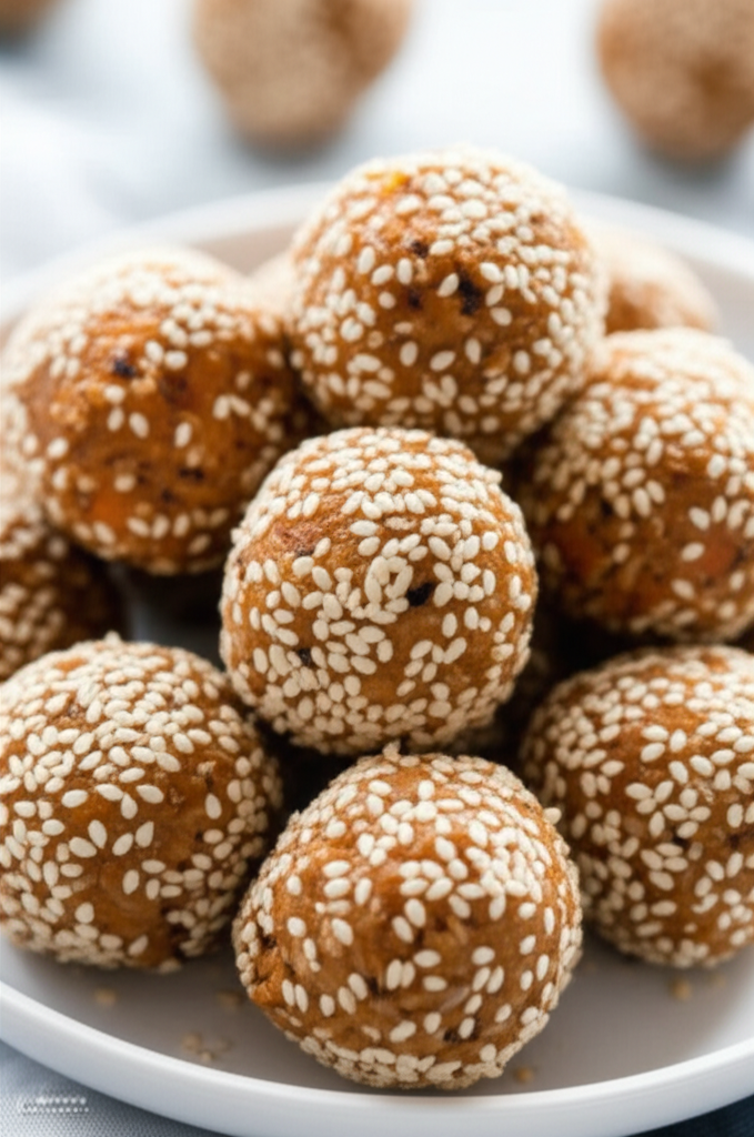 Apricot And Muesli Sesame Balls image
