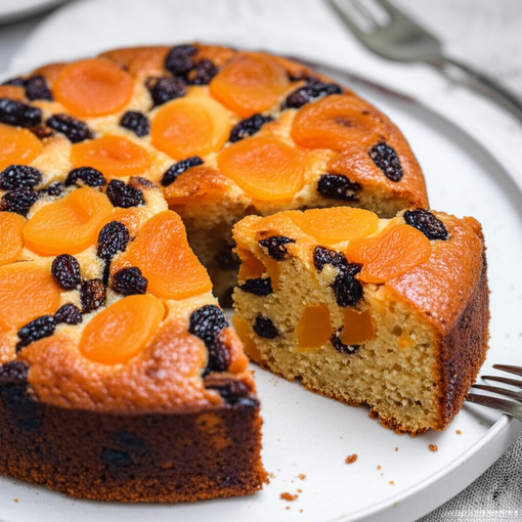 Apricot And Raisin Butter Cake image