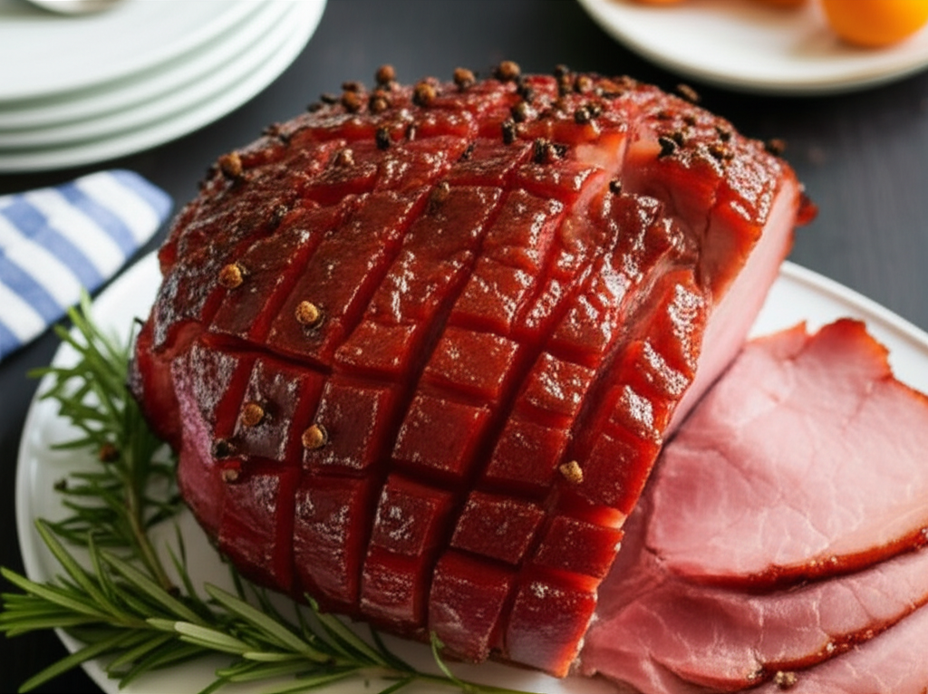 Apricot Baked Ham image
