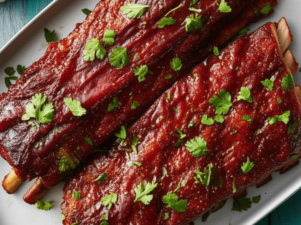 Backyard Style Barbecued Ribs image
