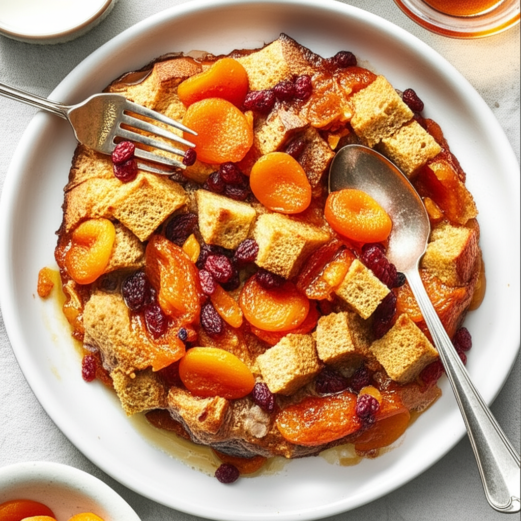 Apricot Bread Pudding image