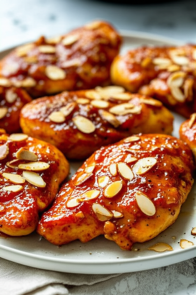 Apricot Chicken With Almonds image