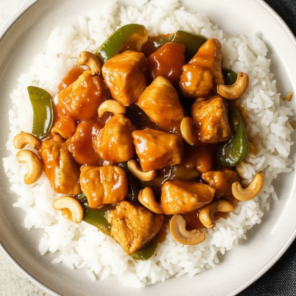 Apricot Chicken With Cashews image