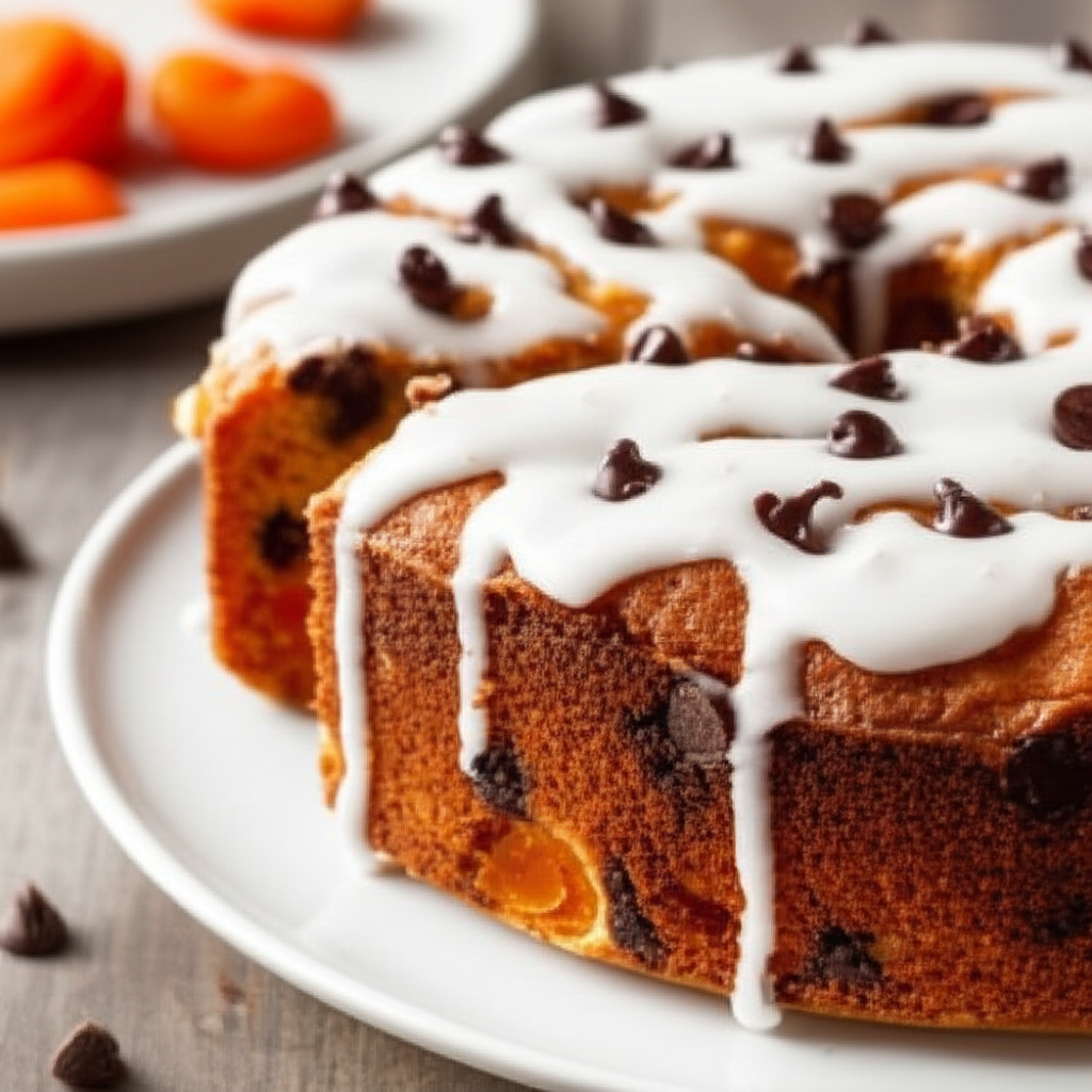 Apricot Chocolate Chip Cake image