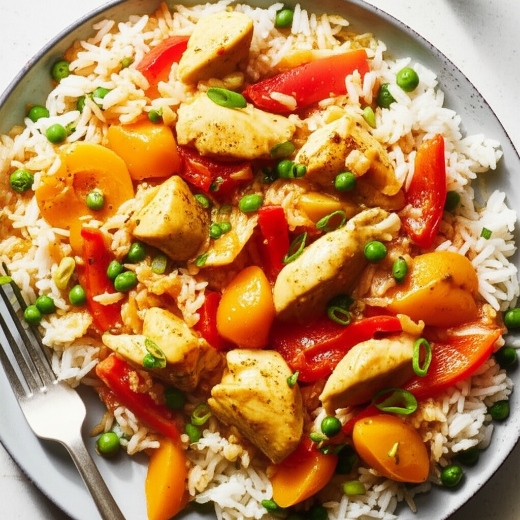 Apricot Curried Rice With Chicken image