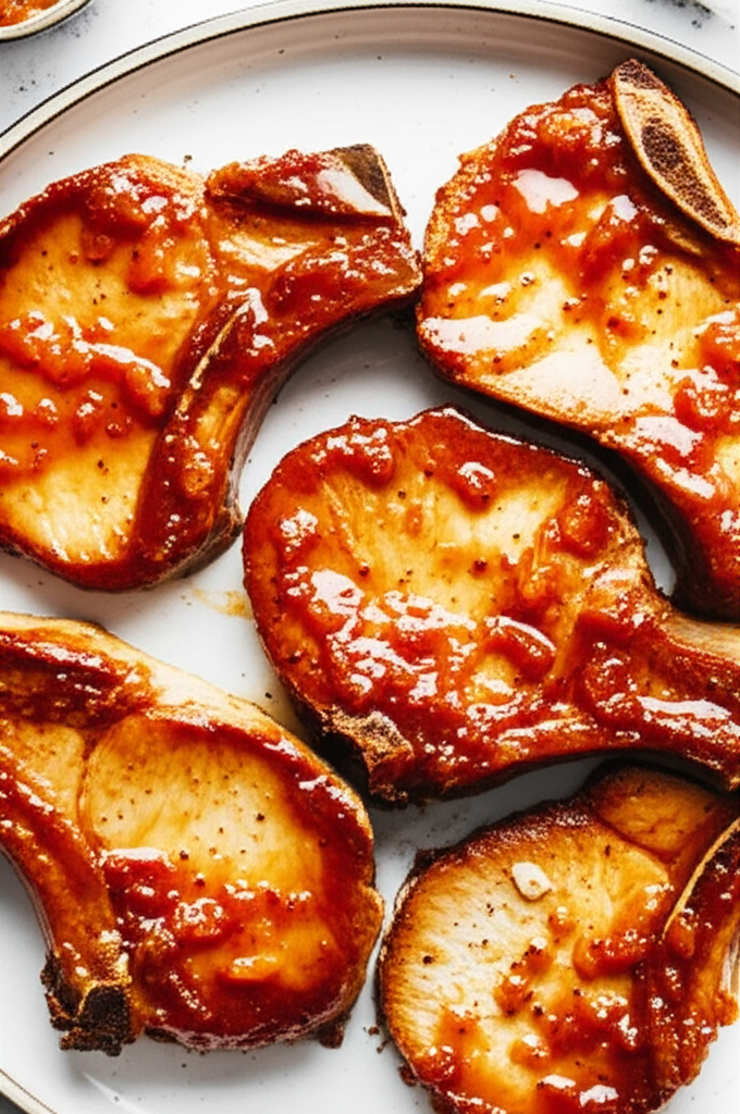 Apricot Ginger Pork Chops image