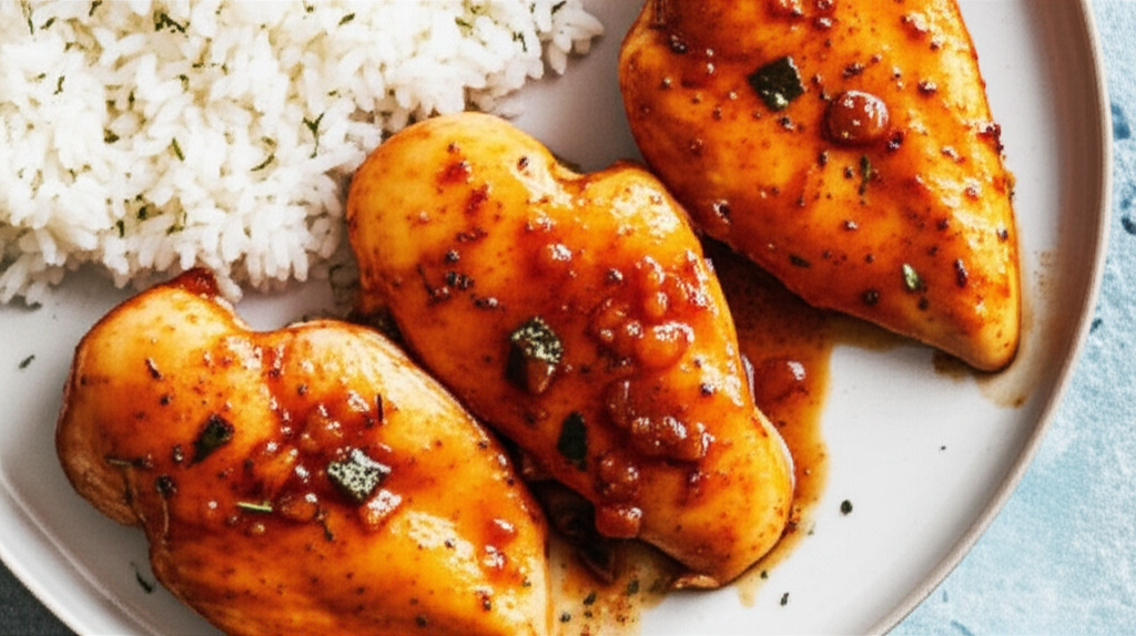Apricot Glazed Chicken Breasts image