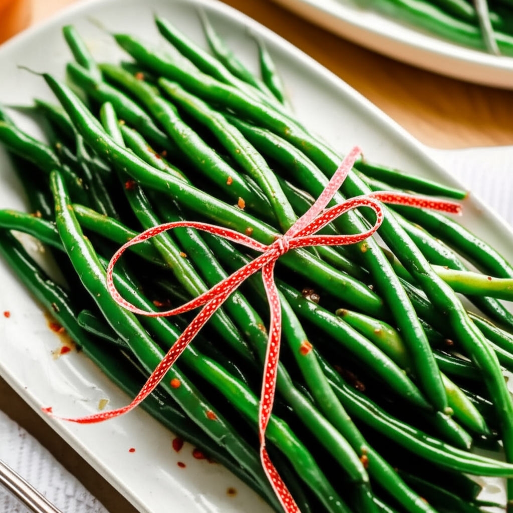 Apricot Glazed Green Beans image