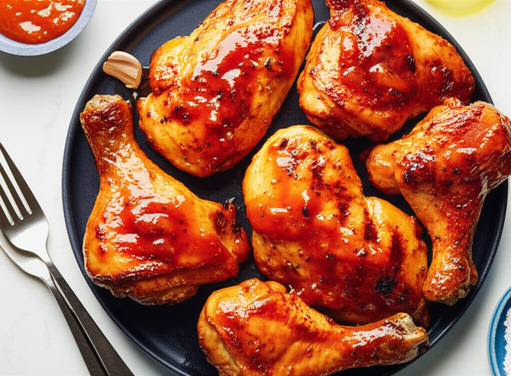 Apricot Glazed Grilled Chicken image