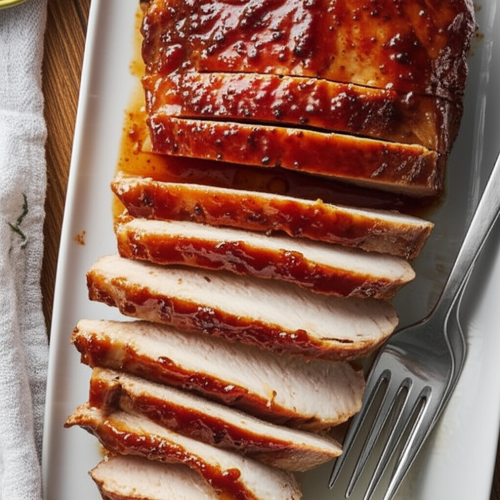 Apricot Glazed Pork Tenderloin image