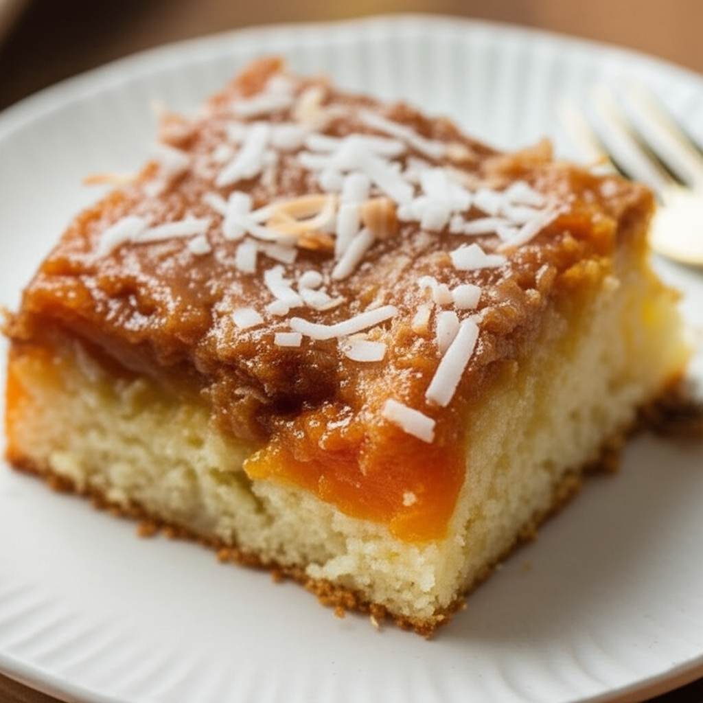 Apricot Gooey Cake image