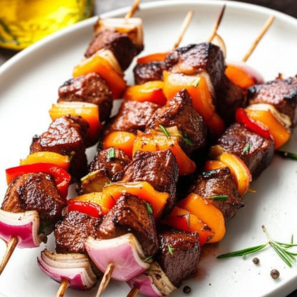 Apricot Lamb Kebabs image