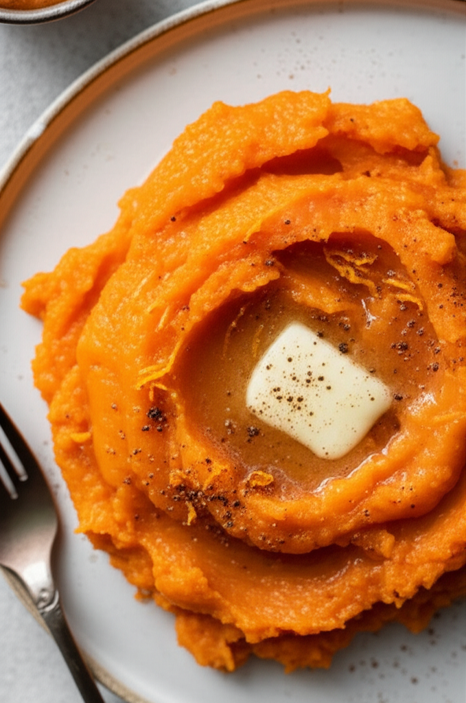 Apricot Mashed Sweet Potatoes image