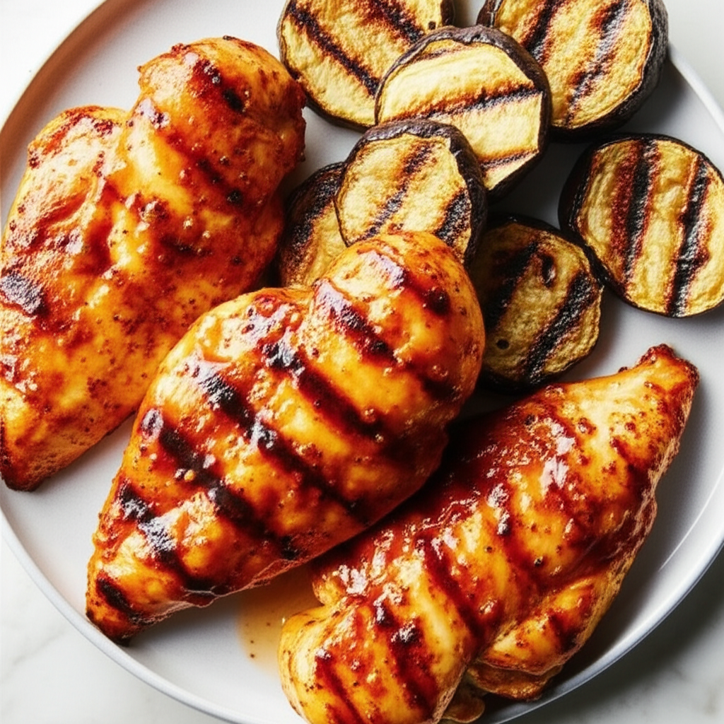 Apricot Mustard Chicken On The Grill image