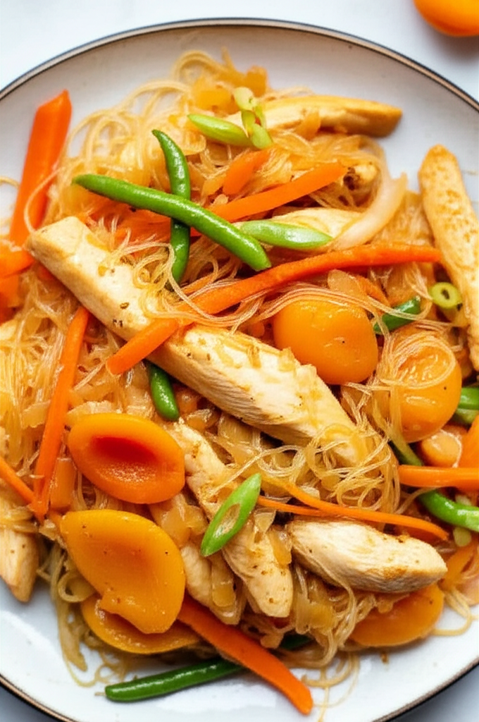 Apricot Noodle Chicken image