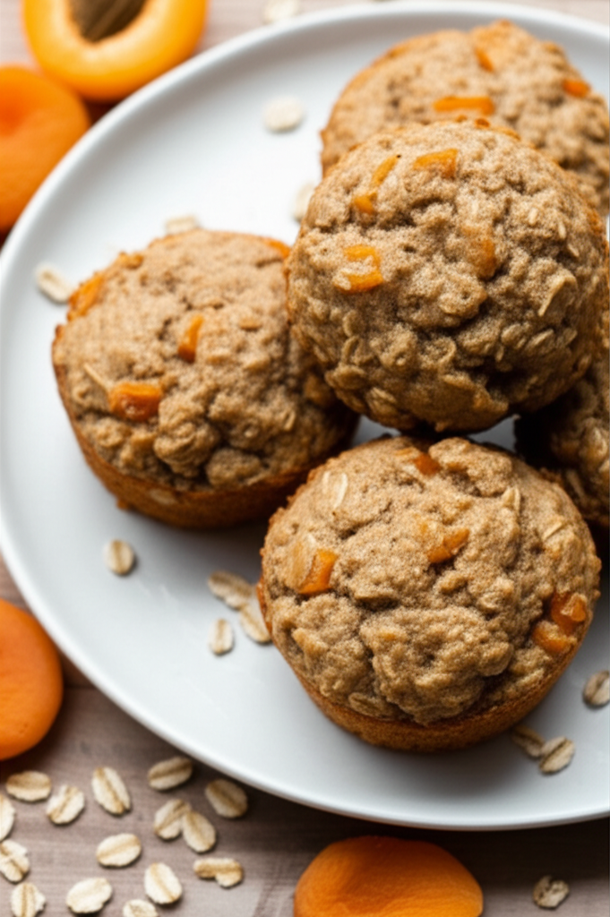 Apricot Oat Bran Muffins Low Fat image