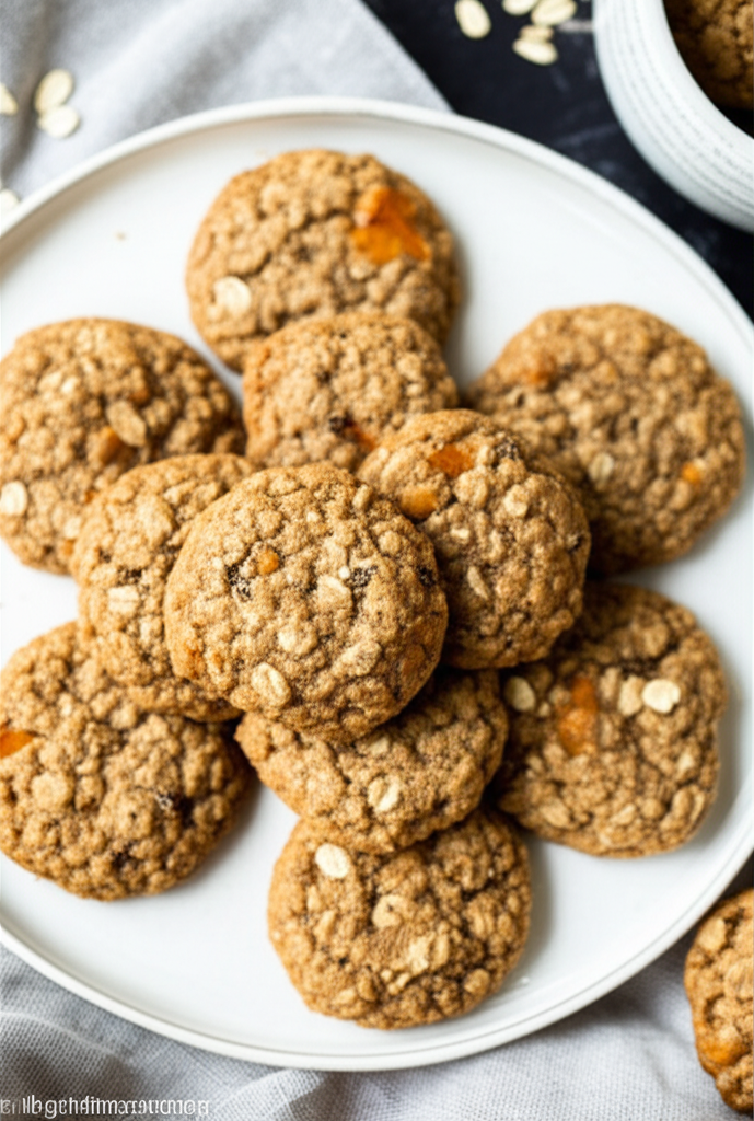 Apricot Oatmeal Cookies Vegan image