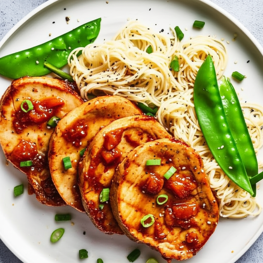 Apricot Teriyaki Pork Chops image