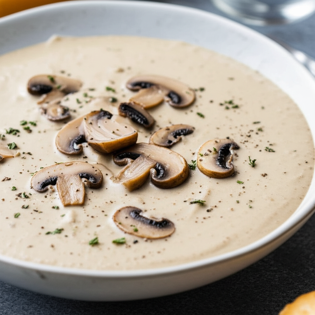 10 Minute Cream Of Mushroom Soup image