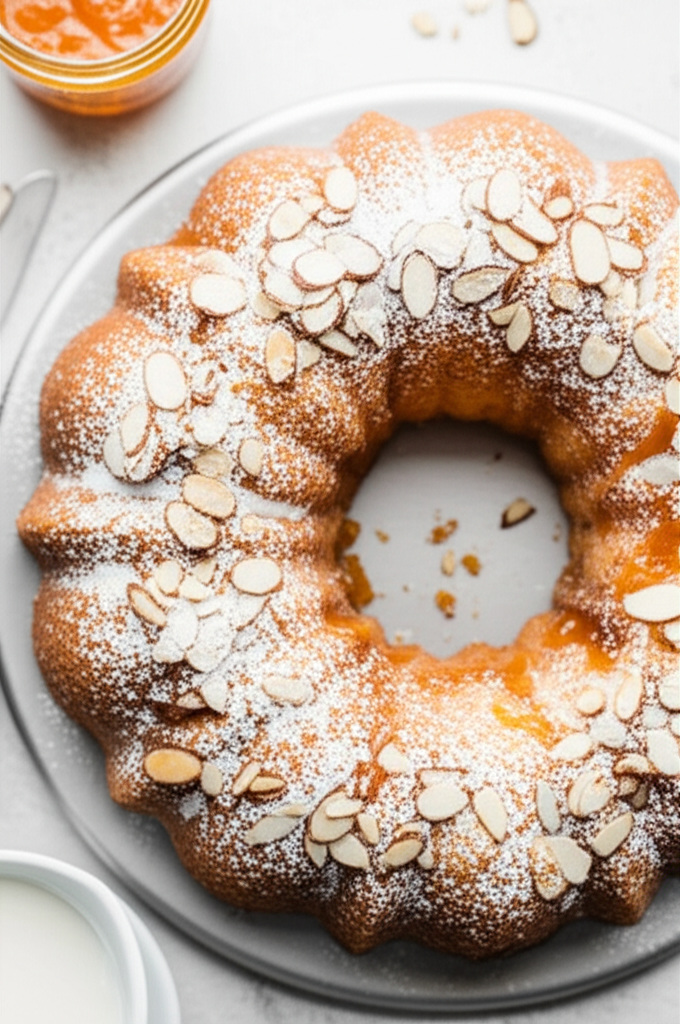 Apricot Almond Coffee Cake image