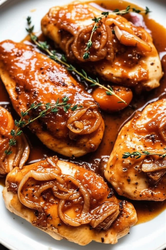 Apricot Balsamic Skillet Chicken image