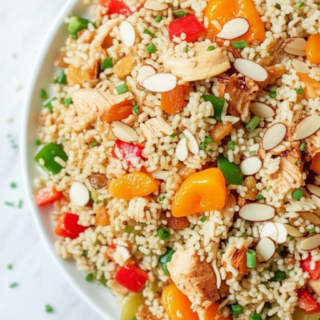 Apricot Chicken Rice Salad image