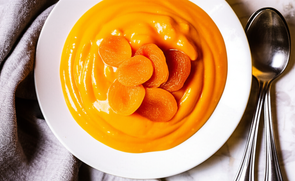 Apricot Coconut Pudding image