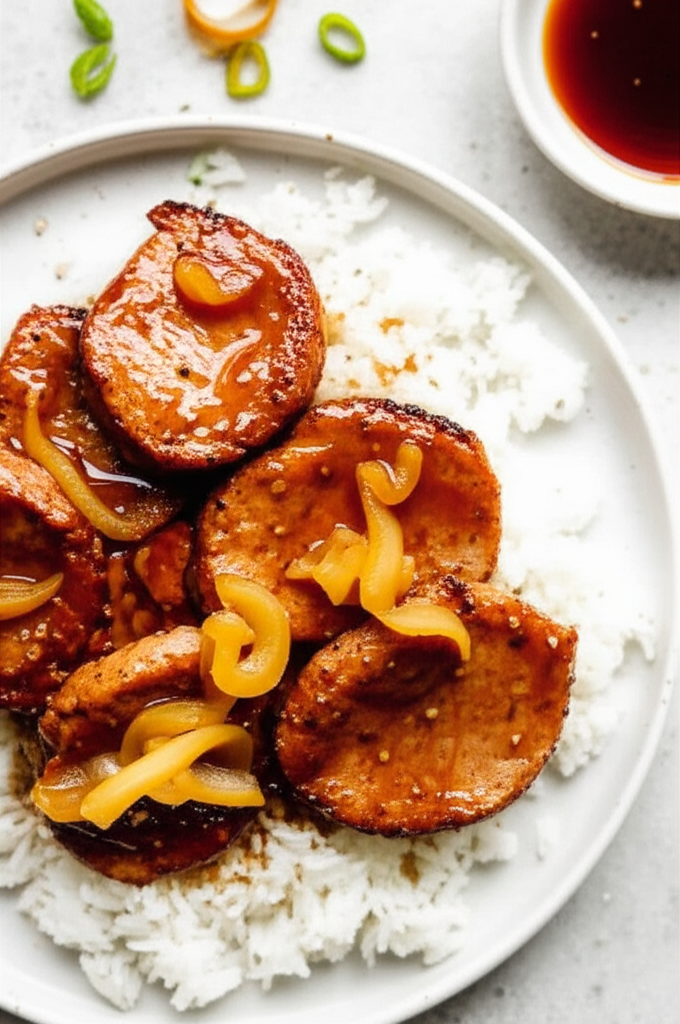 Apricot Glazed Pork Medallions image