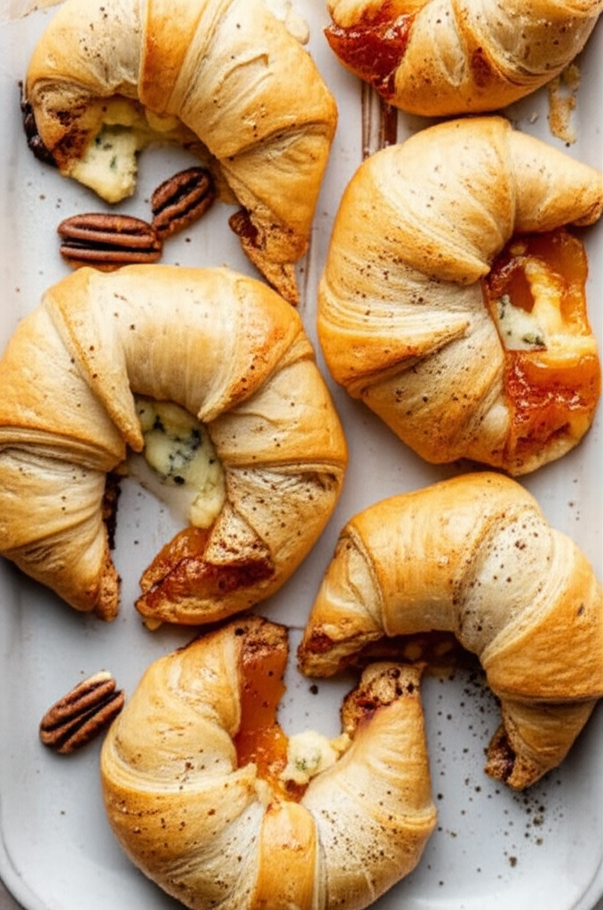 Apricot Gorgonzola Crescent Appetizers image
