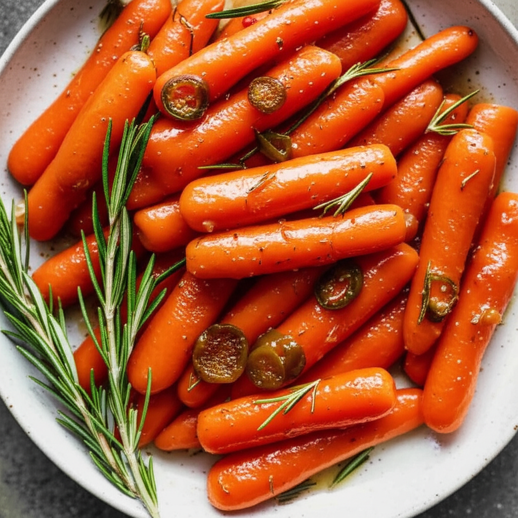 Apricot Jalapeno Glazed Carrots image