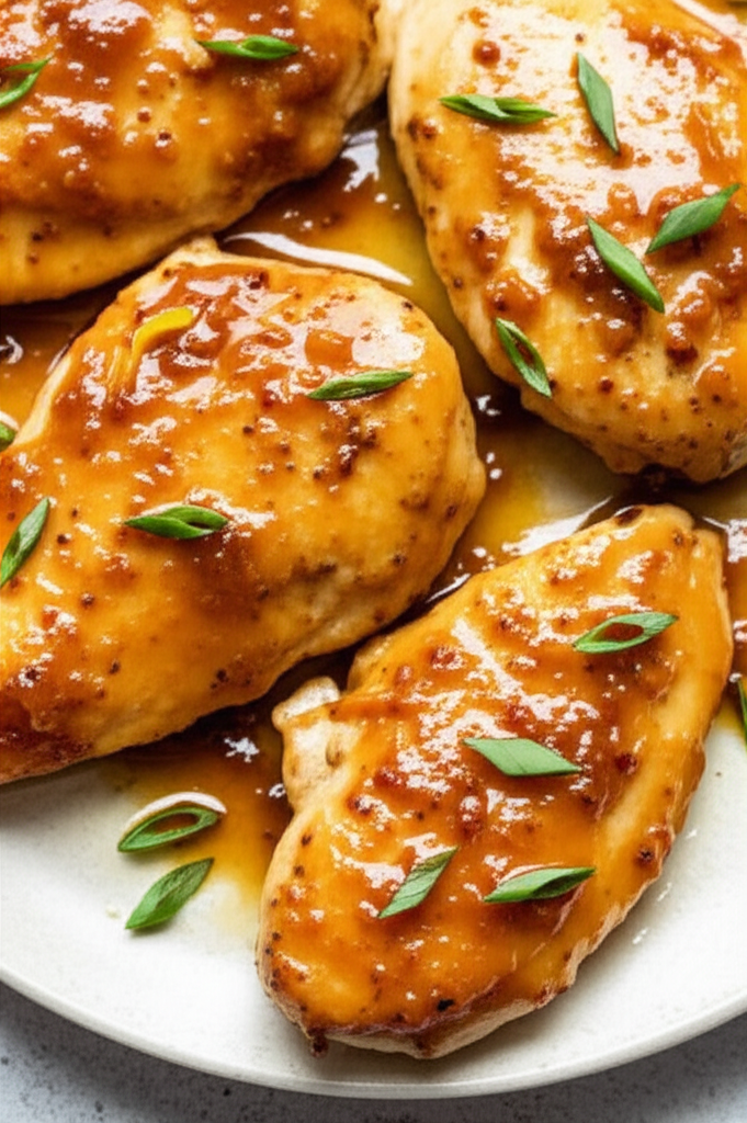 Apricot Mustard Chicken Breasts Ww Friendly image