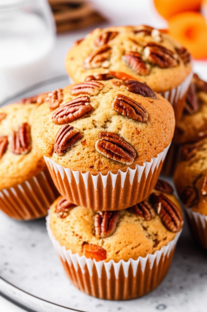Apricot Pecan Muffins image