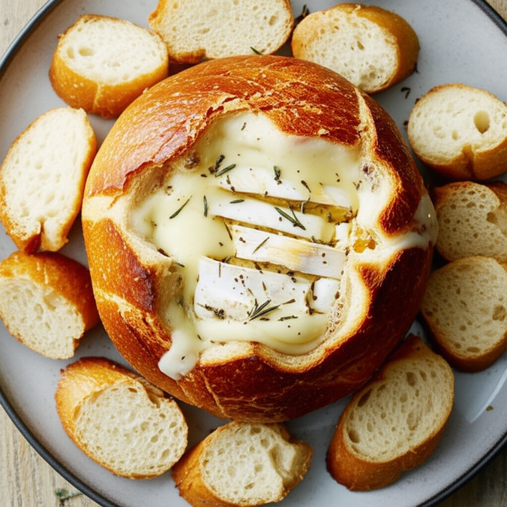 Apricot Rosemary Brie In Boule image
