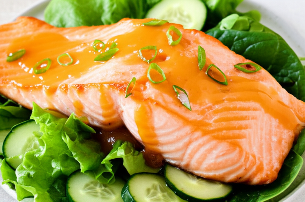 Apricot Sauced Salmon image