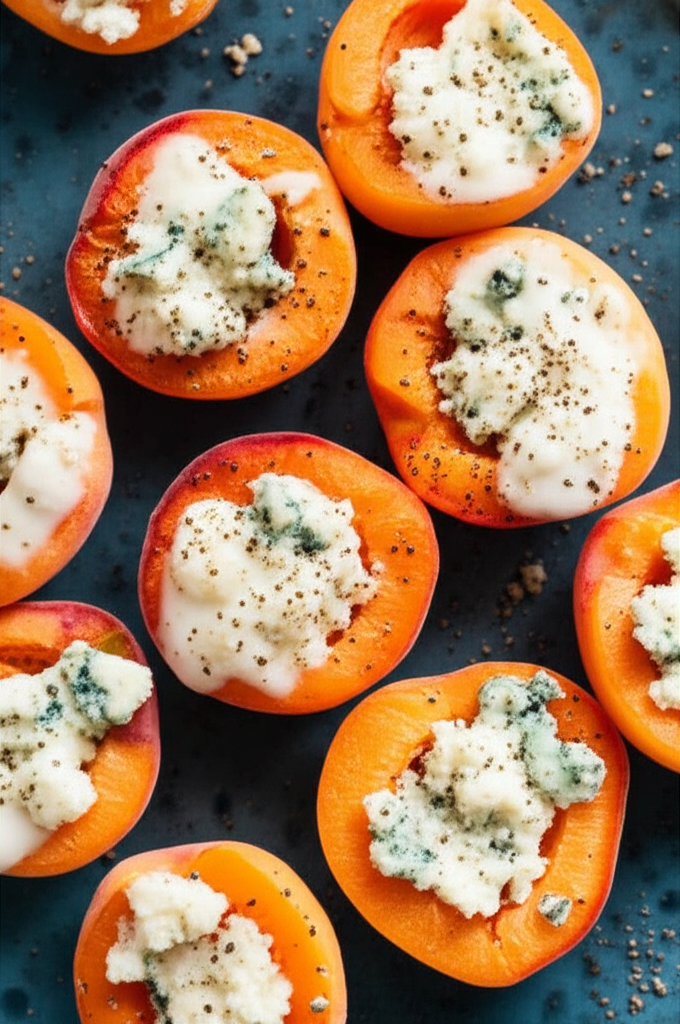 Apricots With Blue Cheese image