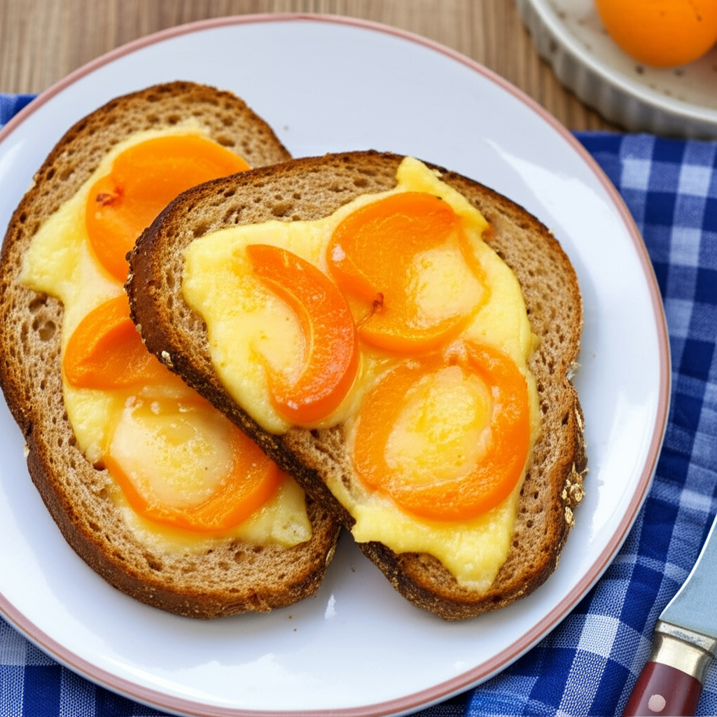 Aprikoosivoileipa Hot Apricot Sandwich Finland image