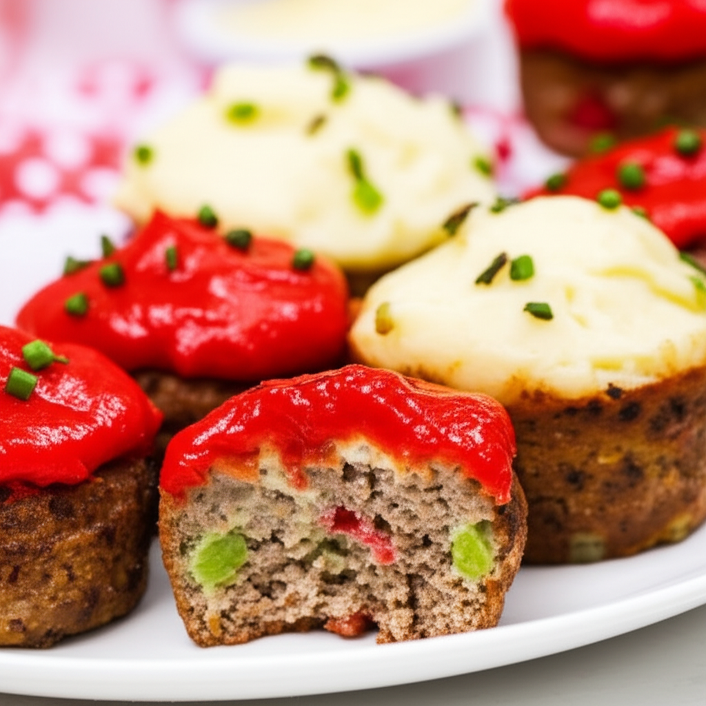 April Fools Day Colorful Meatloaf Cupcakes image