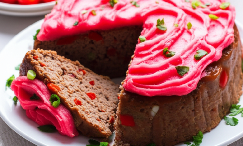April Fools Day Meatloaf Cake image