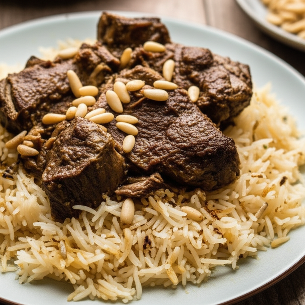 Arabic Style Rice With Lamb Meat image