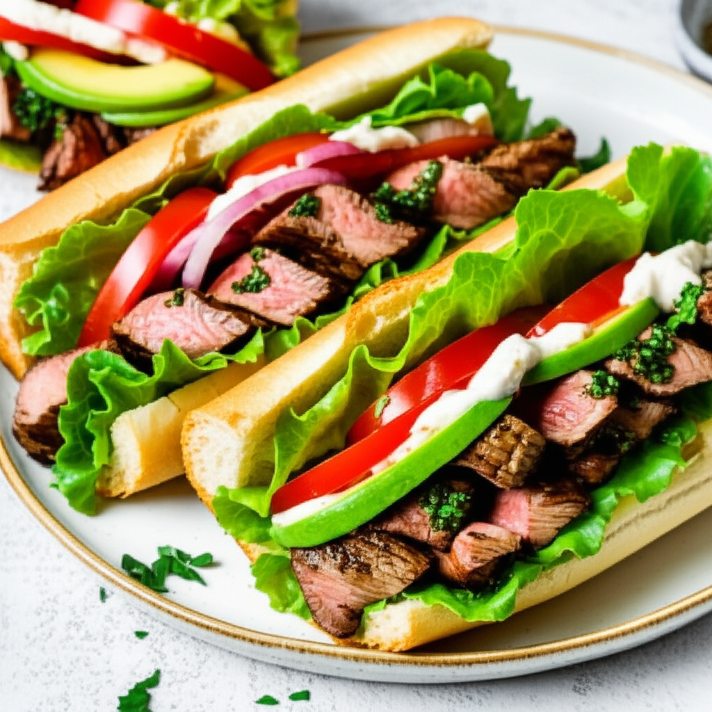 Argentinian Steak Sandwiches image