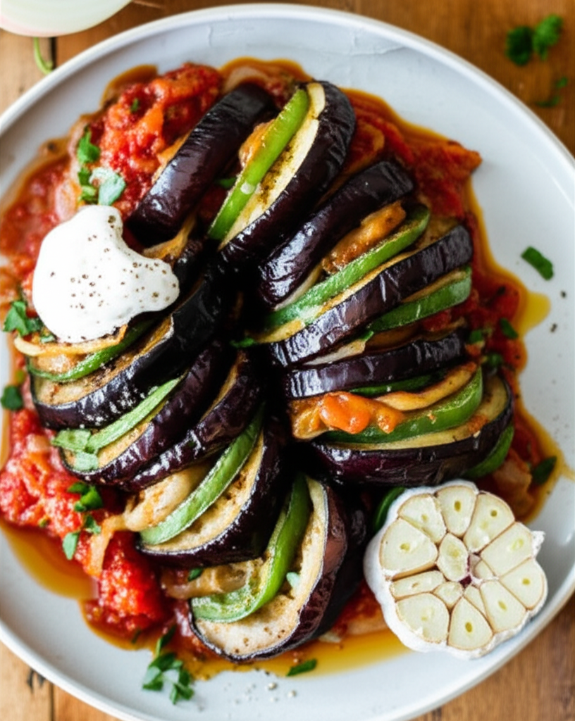 Armenian Eggplant Aubergine Casserole image