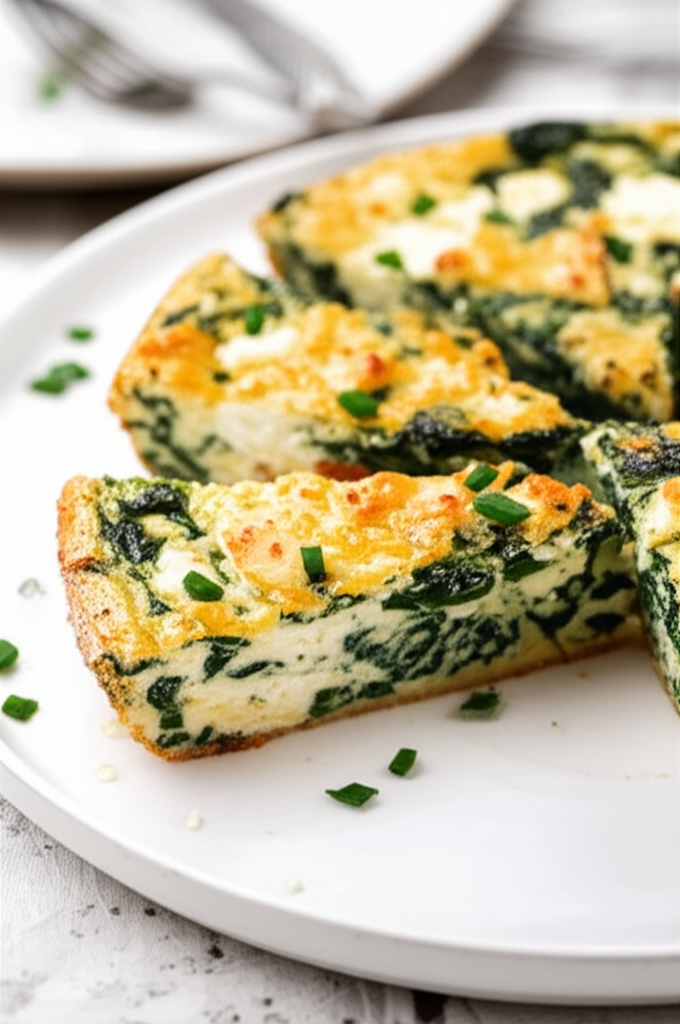 Forevermama's Spinach Feta And Tarragon Fritata image