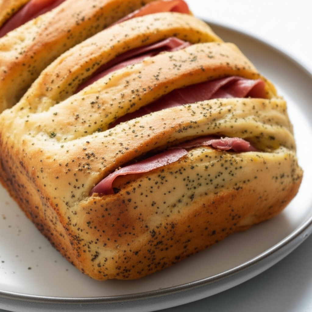 Aromatic Herbed Bread Filled With Prosciutto image