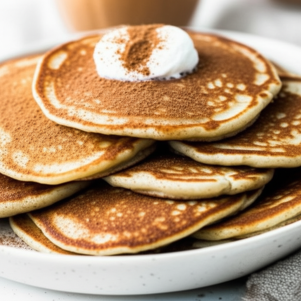 100 Calorie Cinnamon Pancakes image