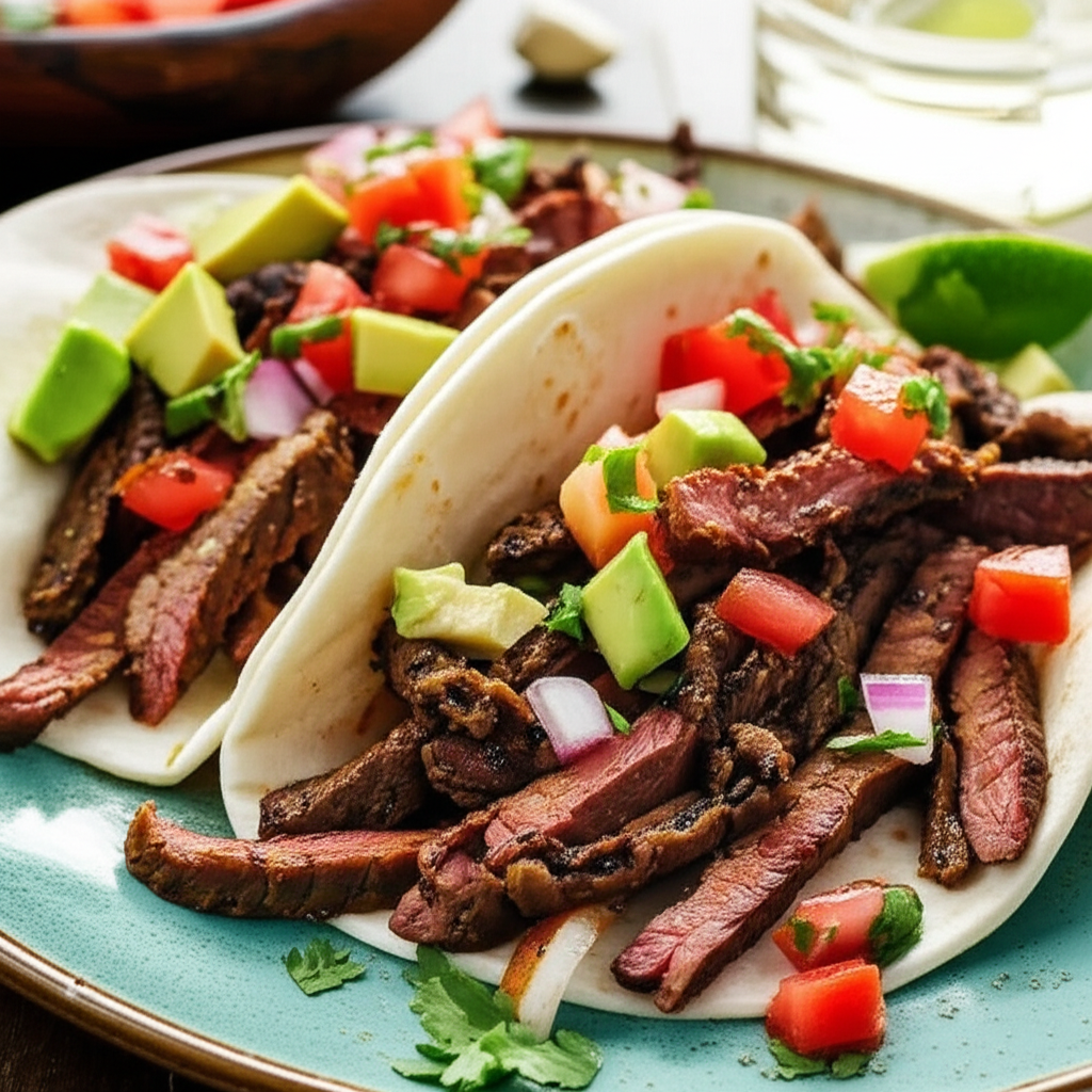 Arrachera Skirt Steak Tacos image