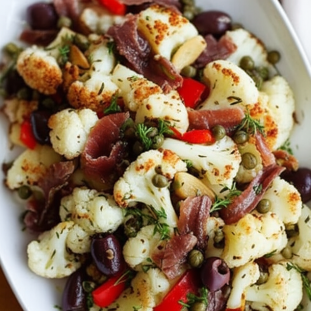 Arrosto Insalata Di Cavolfiore Italian Cauliflower Salad image