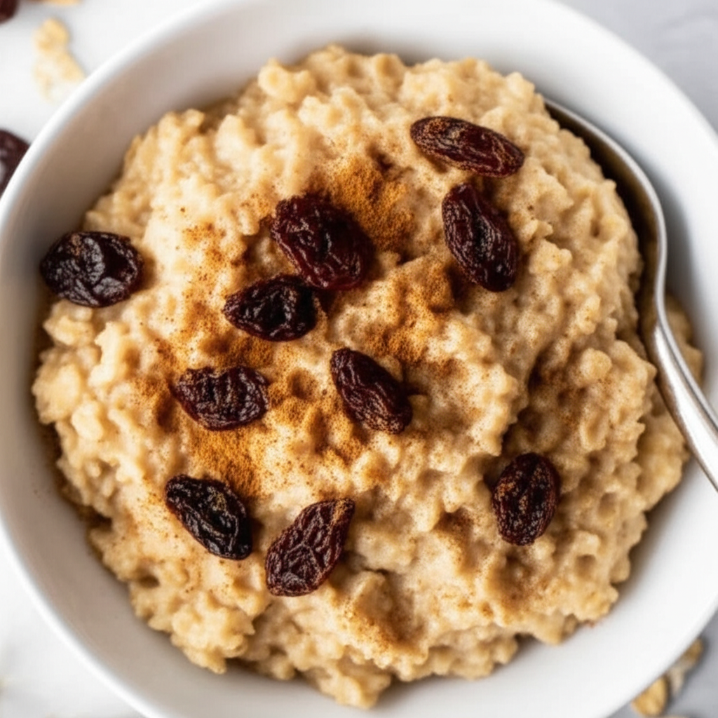100 Calorie Cinnamon Raisin Oatmeal For One Microwave image