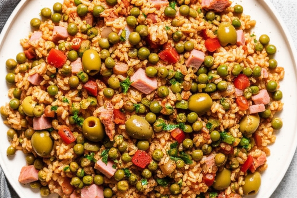 Arroz Con Gandules Rice With Pigeon Peas image