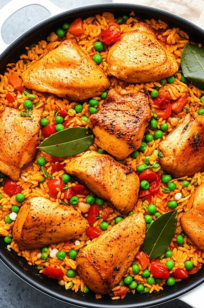 Arroz Con Pollo Baked Chicken And Rice image